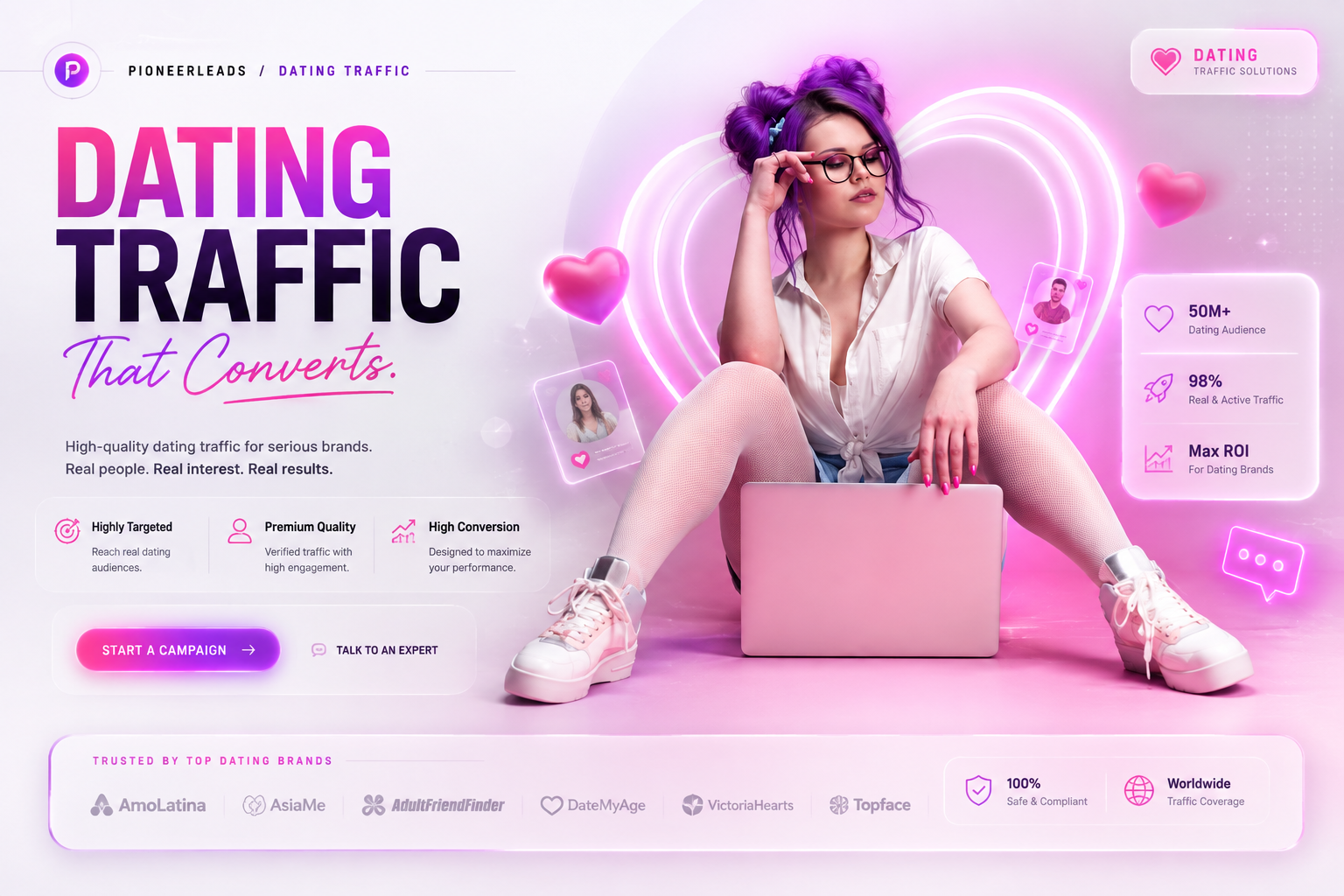 PioneerLeads dating performance marketing